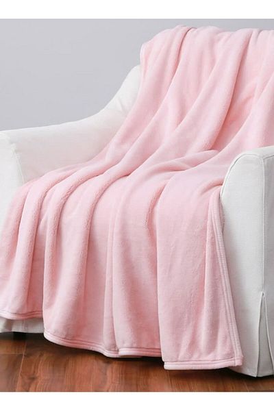 Orange Bed & Bath Comfy | Single Size Fur Blanket - Velvet Sherpa Pink|pink
