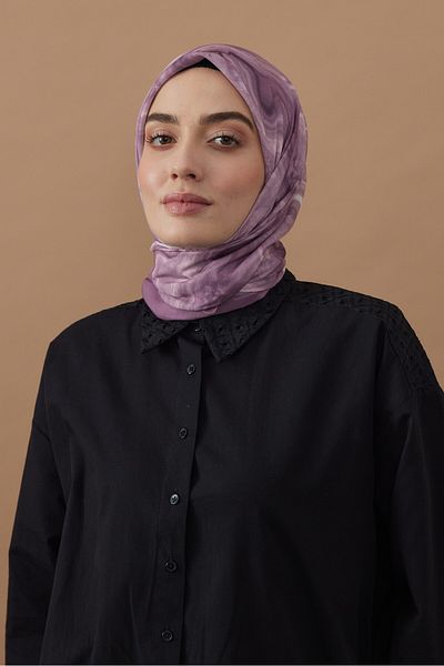 Modakaşmir 110 cm Marble Pattern Bamboo Scarf
