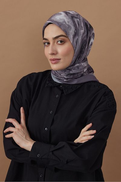Modakaşmir 110 cm Marble Pattern Bamboo Scarf
