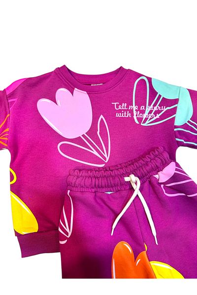 NURTOPU Girls' Tracksuit Set - Bottom and Top Set