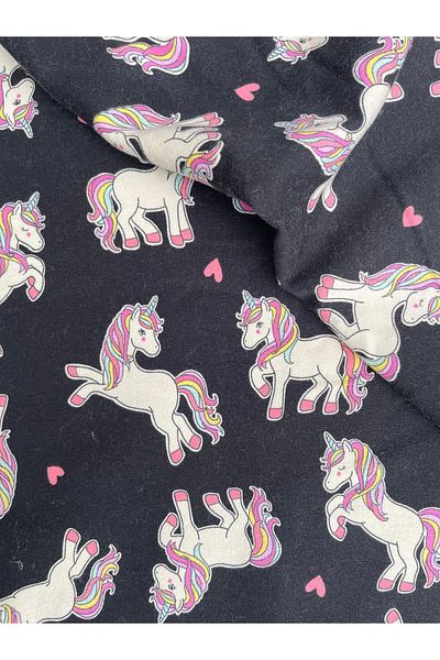 iki iplik Unicorn Printed Raised 3 Thread Combed Fabric |   100% Cotton |   Ball Width 165 cm