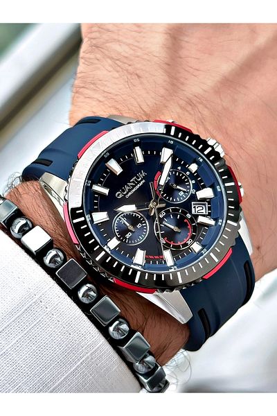 Quantum Pwg1127.399 Silicone Cord Men's Wrist Watch