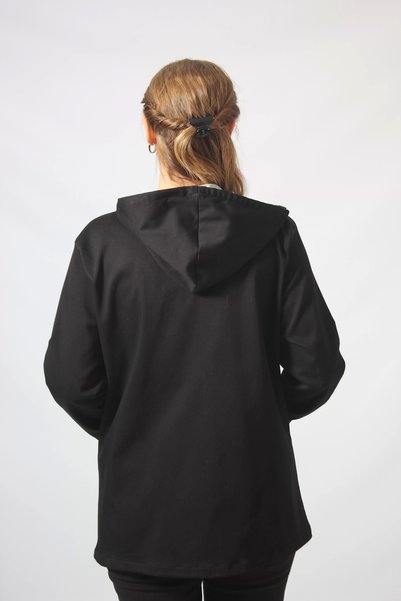 Moda Berray B-058 SİYAH KIŞLIK PAMUK GABARDİN BÜYÜK BEDEN CEKET