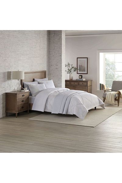 Orange Bed & Bath طقم لحاف مزدوج مكون من 6 قطع من كوستكو الخريفي - رمادي فاتح|رمادي 279 × 243 سم
