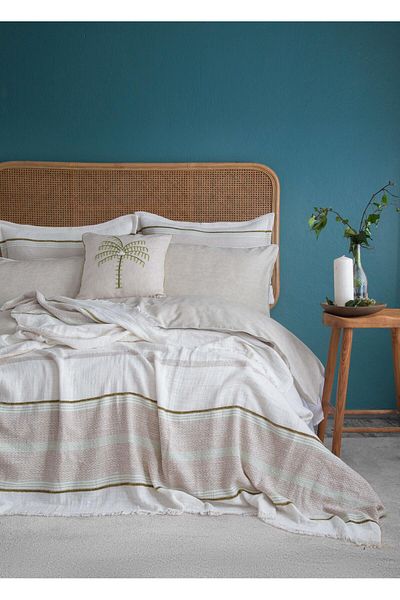 Apricitas HOME Double Cali Olive Cotton Bedspread Set