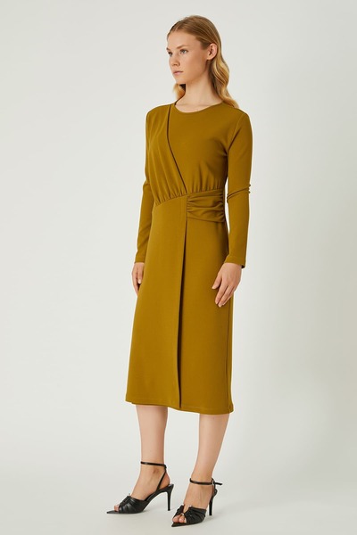 FEVER Drapeli örme elbise