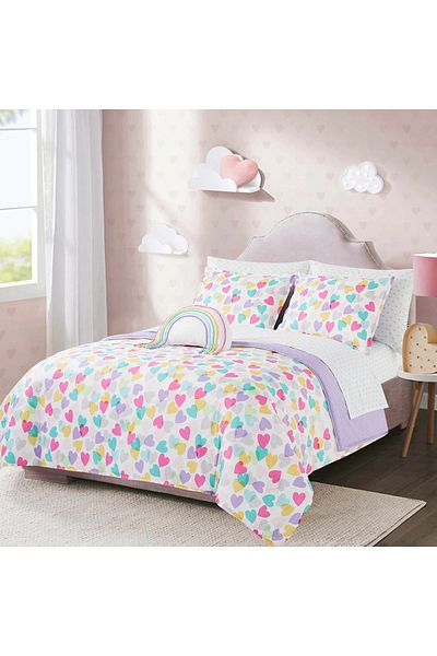 Orange Bed & Bath طقم لحاف صغير الحجم مكون من 6 قطع من هايلي جوفي | Hg Juvi