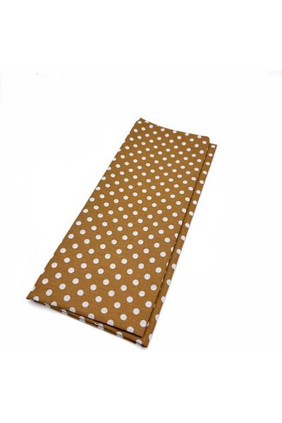 angel çanta aksesuar Mustard Yellow Small Polka Dot - 120X50 cm Cotton Lining Bag Accessory