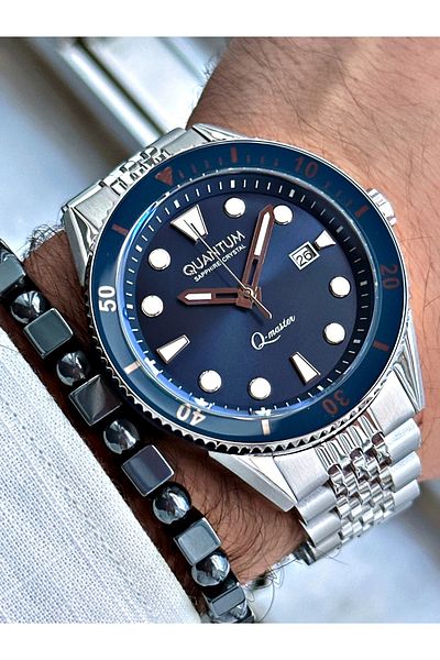 Quantum Qmg1024.390 Automatic Steel Band Men's Wrist Watch
