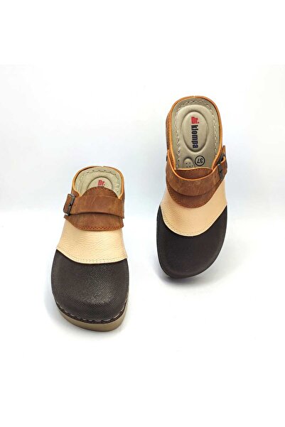 DR KLOMPA Γυναικείο Sabo - Καφέ Παντόφλες - Μαλακή σόλα με υποστήριξη άνεσης κατάλληλη για καθημερινή χρήση