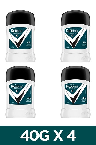 Rexona Men Men Antiperspirant Stick Antibacterial Invisible 40g X4