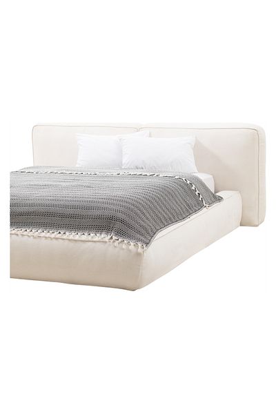 Mudo Home Piqué dublu Nancy Black - 200x230cm