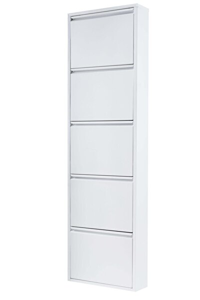 Alveon Metal Ayakkabılık Beyaz 5'li Beyaz