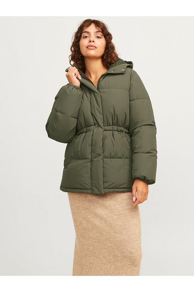 Jack & Jones Palton puf kaki pentru femei Jack Jones Jxworld - Otw Act 12266907 -03