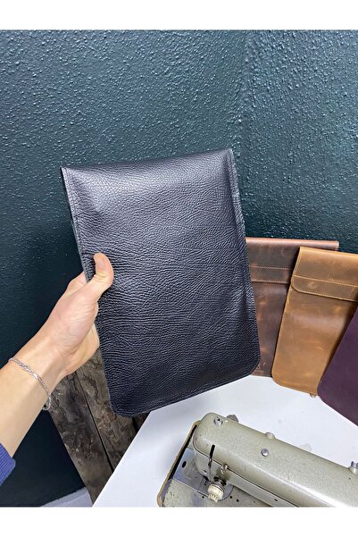 özdemirler deri Macbook Air και Pro 13,3 ιντσών 14 ιντσών Μαύρο δέρμα αγελάδας Flotter - Θήκη φακέλου, μινιμαλιστική θήκη φορητού υπολογιστή