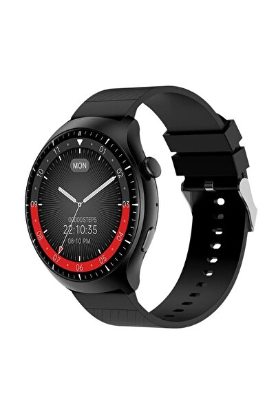 schitec Watch 4 Pro Amoled Curved Ekran Android İos HarmonyOs Uyumlu Akıllı Saat Siyah