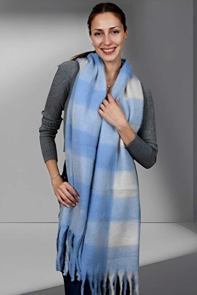 Uniquetrenders Жіночий шарф з м'якою текстурою та картатим візерунком