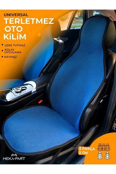 TREND Meka Part Car Seat Protective Cover 2 Pieces Universal Front Seats 100% Cotton