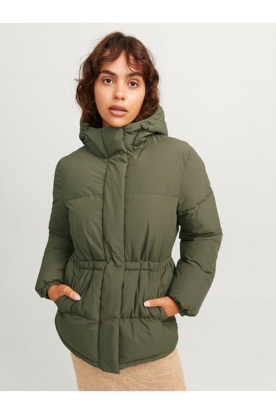 Jack & Jones Palton puf kaki pentru femei Jack Jones Jxworld - Otw Act 12266907 -03