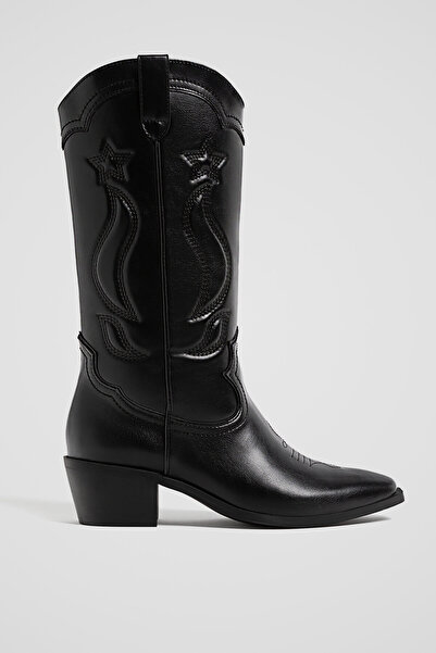 Stradivarius Topuklu kovboy bot