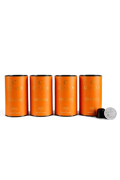 Ceos Coffee Ginseng Coffee 40 Pieces Nespresso Compatible Aluminum Capsule Coffee