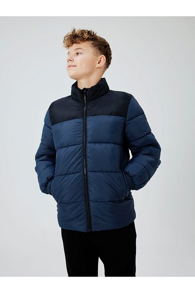 name ıt Name It Kids Nkmdublin Puffer Jacket Bf Παιδικό Παλτό Navy Blue 13228720-04