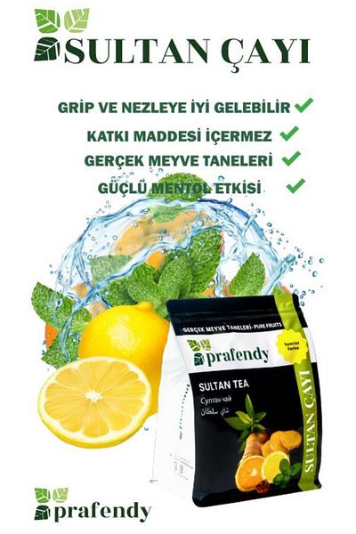 prafendy Wholesale Sultan - 1 kg X 6 Pcs. Tea with Real Fruit Grains