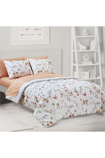 Orange Bed & Bath طقم لحاف مزدوج مكون من 9 قطع من ذا بيج ون - بيج فاين | 236 × 264 سم