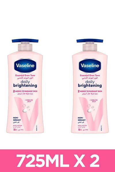 Vaseline Body Lotion Daily Brightening, 725ml X2