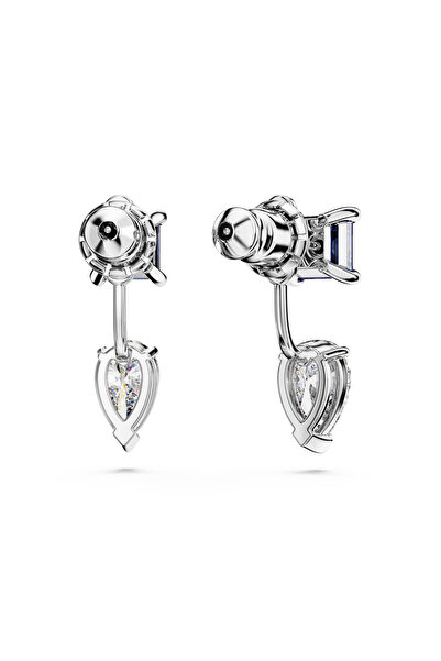 Swarovski Mesmera küpe gömlekleri, Karışık kesim, Çıkarılabilir, Mavi, Rodyum kaplama