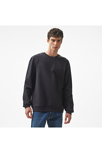 Nautica Erkek Siyah Regular Fit Sweatshirt