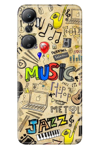 Cekuonline Infinix Hot 20 Case Silicone Patterned Full Protection Cover 80's ...