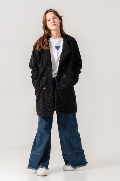 HAUSEkids Палто за момиче Lovobery Monaco за 8-15 години - черно