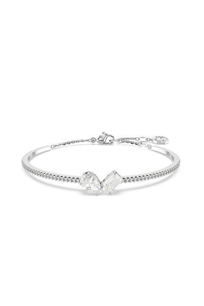 Swarovski Mesmera Bileklik, Karışık kesimler, Beyaz, Rodyum kaplama