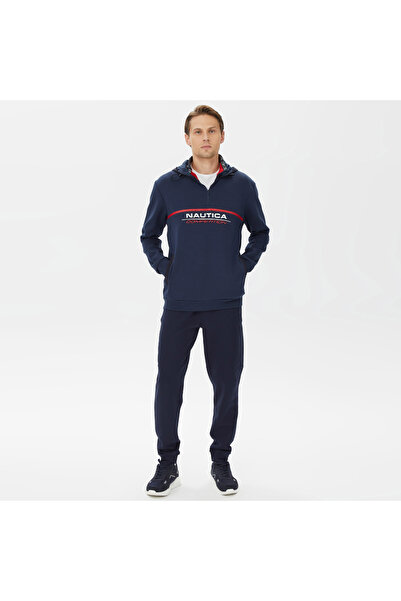 Nautica Erkek Lacivert Standart Fit Sweatshirt