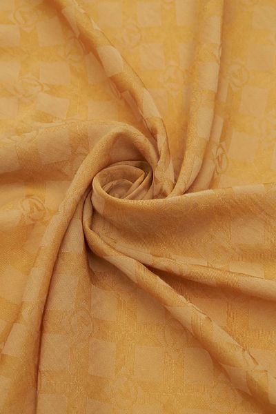 Valentino Orlandi Gold Monogram Pattern Shawl