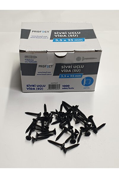 Knauf PROFECT SİVRİ UÇLU ALÇIPAN VİDASI 35X25 mm