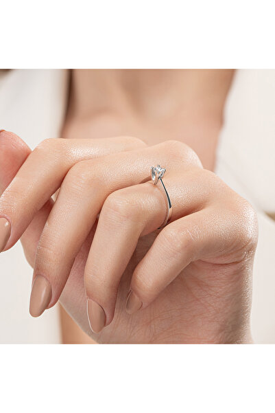 Pare Pırlanta 0,20 Karat Tektaş Pırlanta Yüzük - PR01246