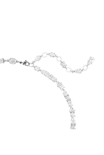 Swarovski Mesmera Kolye, Karışık kesimler, Beyaz, Rodyum kaplama