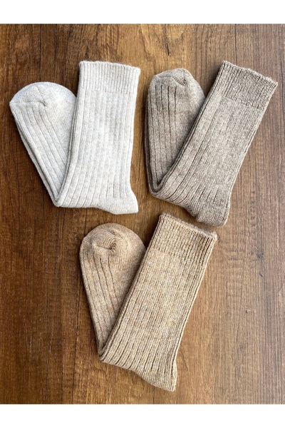 Çorap Kurdu 3 db alpaka gyapjú vastag téli zokni készlet