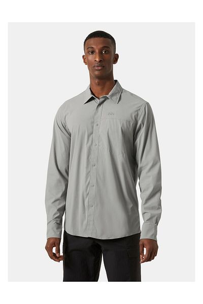 Helly Hansen Men's Long Sleeve Gray Shirt - Tofino Solen Hha.63167Hha.885