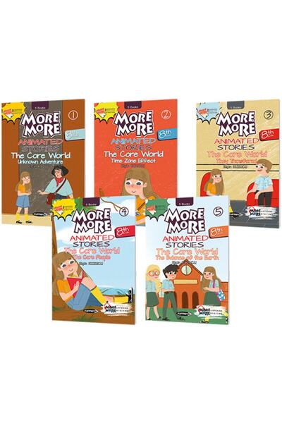 Kurmay Yayınevi 8. Sınıf More & More Englısh Hikaye Seti Kutulu (5 Kitap) Mor...