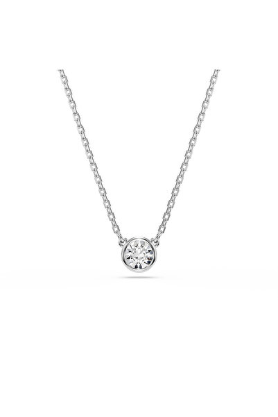 Swarovski Imber Kolye, Yuvarlak kesim, Beyaz, Rodyum kaplama