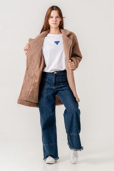 HAUSEkids 8-15 ani Palton pentru fete Lovobery Monaco -Latte
