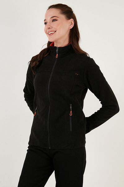 Lela Stand γιακά με φερμουάρ Fleece Ζακέτα Γυναικεία Fleece 5907002