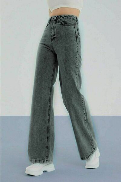 mooishan Jnswrld Smoked Lycra Wide Leg Jeans Loose Wide Leg Jeans