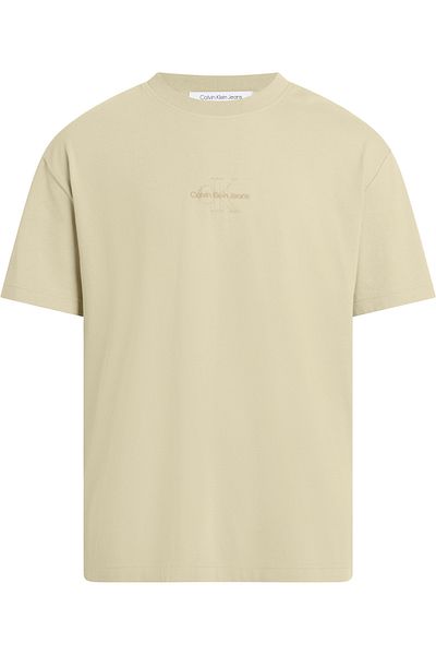 Calvin Klein Logo Embroidered Crew Neck T-Shirt