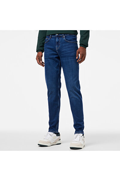 Lacoste Erkek Regular Fit Denim Mavi Pantolon