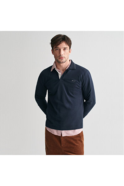 Gant Erkek Lacivert Regular Fit Logolu Polo