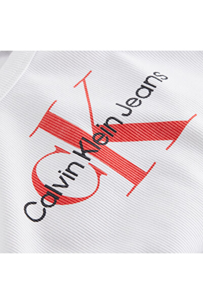 Calvin Klein Women White Crop Top